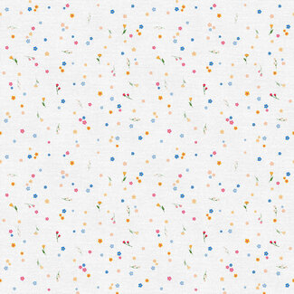 PBS Fabrics Book Worm, Ditsy Floral, 12026525, $0.22/cm or $22/m