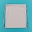 Canvas Cinch Backpack Blank, Light Grey