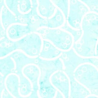 Island Batik 85 cm Bubbles, Curves, and Corners, 612403900, All Tangled Up, Teal Icicle, $22/m