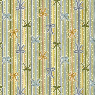 Liberty Festive Magic, Ribbon Stripe, Green/Gold, 01667521B, $0.26/cm or $26/m