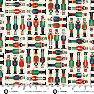 Makower UK The Nutcracker, MU-224-Q, Soldiers, Cream, $0.23/cm or $23/m