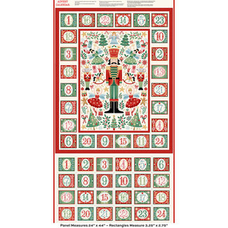 Makower UK The Nutcracker, Advent Calendar, Cream /panel