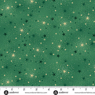 Makower UK Adorn, MU-216-G, Sparkle, Green, $0.23/cm or $23/m