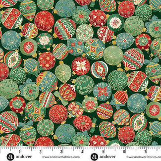 Makower UK Adorn, MU-217-G, Ornament, Green, $0.23/cm or $23/m