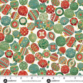 Makower UK Adorn, MU-217-Q, Ornament, Cream, $0.23/cm or $23/m
