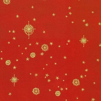 Robert Kaufman Star of Wonder, 23731-93, Scarlet, $0.24/cm or $24/m