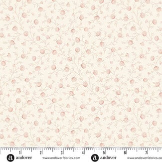 Andover Snow Flurry by Laundry Basket Quilts, Frost, A-10310-LE, Pink, $0.23/cm or $23/m