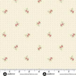 Andover Snow Flurry by Laundry Basket Quilts, Sweet Treat, A-10309-L, Cream, $0.23/cm or $23/m