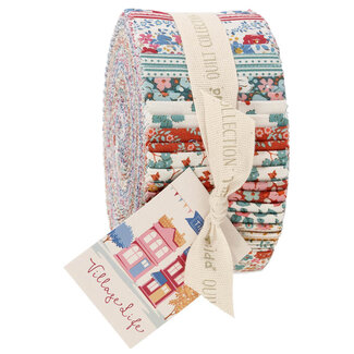 Tilda Village Life, Jelly Roll, 2.5" strips, 40 pcs