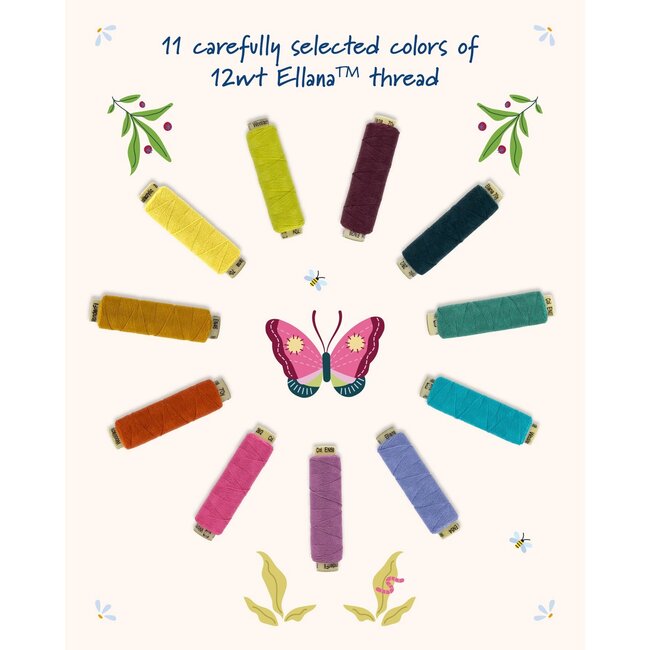 Butterfly Sanctuary Wool Applique Block of the Month