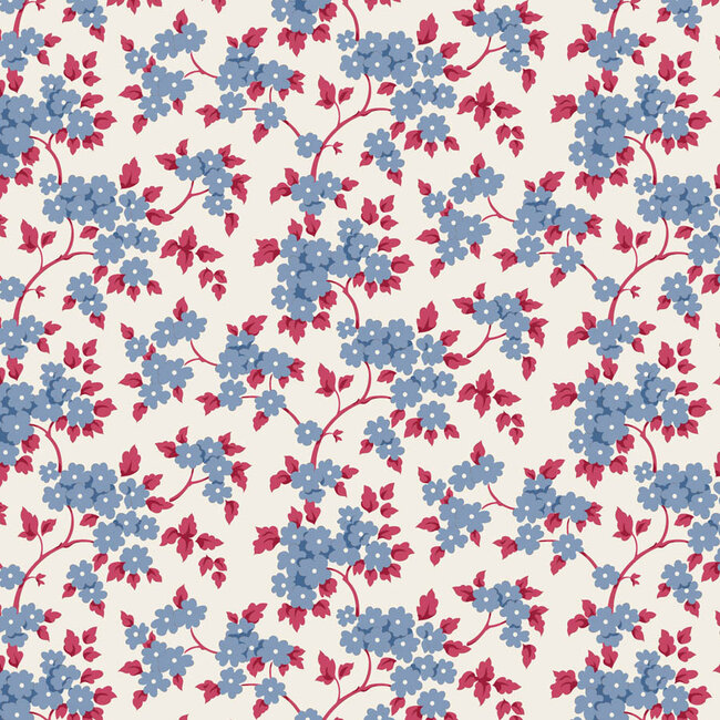 Village Life, Ruth, Blue, $0.25/cm or $25/m