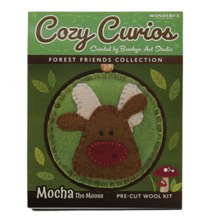 Wonderfil Cozy Curios Mocha the Moose PreCut Wool Kit