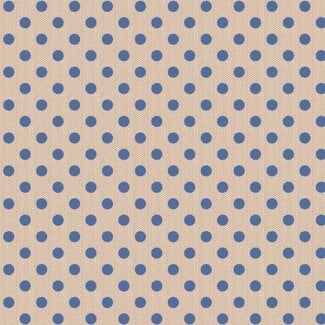 Tilda Tilda Basics, Creating Memories, Polkadot, Blue, 160071, $0.26/cm or $26/m