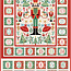 The Nutcracker, Advent Calendar KIT with Soldier,Red Backing and Striped Binding