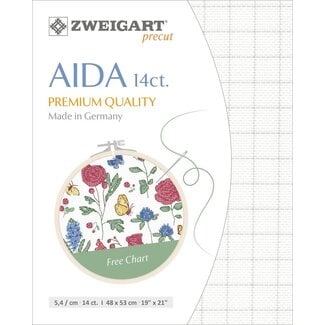 Zweigart Precut easy count grid aida 14 ct