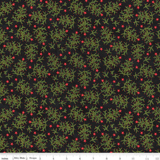 Riley Blake Designs Northern Christmas, C17832-BLACK, Whimsical Trees, Black, $0.26/cm or $26/m