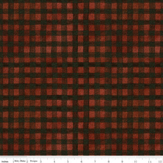 Riley Blake Designs Northern Christmas, C17835-RED, Buffalo Check, Red, $0.26/cm or $26/m