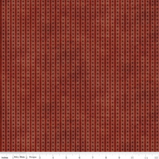 Riley Blake Designs Northern Christmas, C17836-RED, Star Stripes, Red, $0.26/cm or $26/m