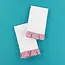 Red & White Striped Ruffled Tea Towel, 2 pack