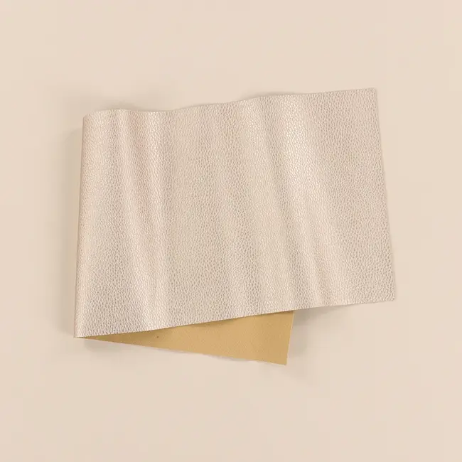 Rose Gold Pebbled Leather