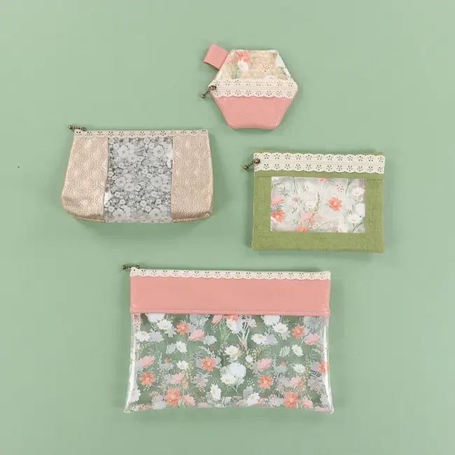 Peek-A-Bloom Zipper Pouches