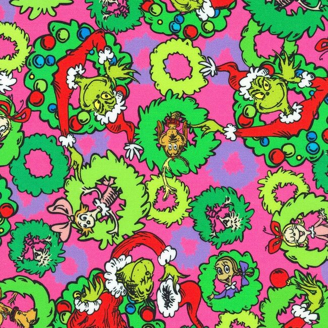 3 Meter Bundle -  How the Grinch Stole Christmas,, Pink/Purp/Grn