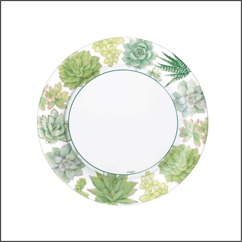 Succulents Dinner Plate