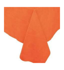 Paper Linen Solid Table Cover in Orange - 1 Each
