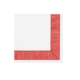 Ribbon Border Paper Cocktail Napkins in Red - 20 Per Package