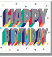 Here's To Your Birthday Beverage Napkins