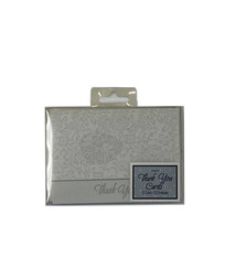 Silver Thank You Wedding Traditions Cards - 25 ct