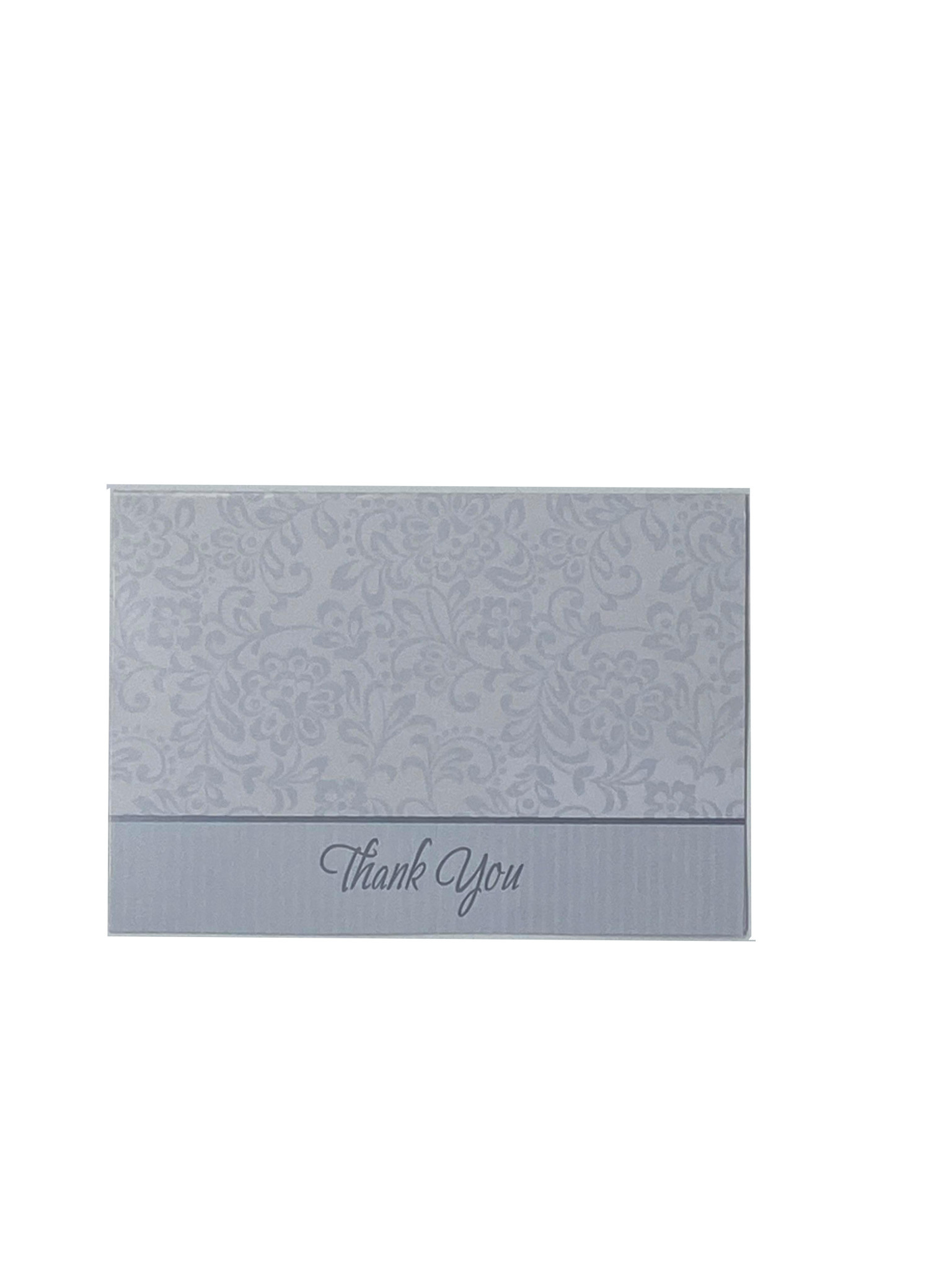 Silver Thank You Wedding Traditions Cards - 25 ct