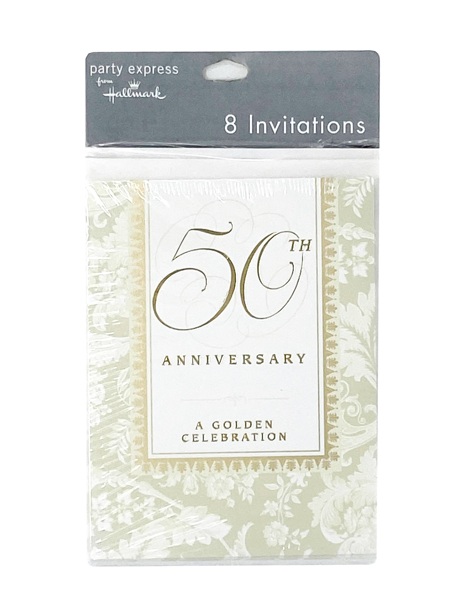 50th Anniversary Gold Invitations