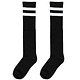 Black Striped Knee Socks