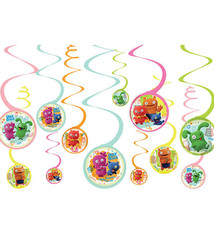 Ugly Dolls Swirl Decorations -12 Pcs