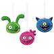 Ugly Dolls Honeycomb Decorations - 3 Pcs