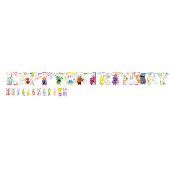 Ugly Dolls Add-Any-Age Jumbo Letter Banner Kit