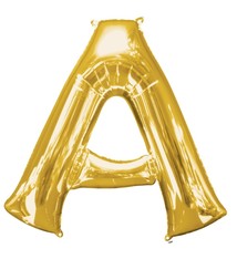 Letter "A" Mylar Balloon -32" Gold