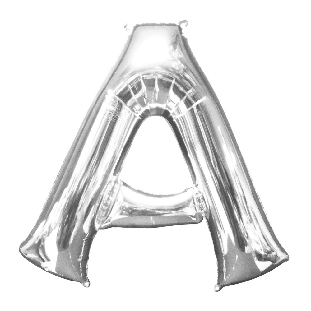 Letter "A" Mylar Balloon -32" Silver