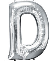 Letter "D" Mylar Balloon -32" Silver