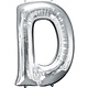 Letter "D" Mylar Balloon -32" Silver