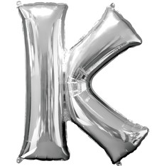 Letter "K" Mylar Balloon -32" Silver
