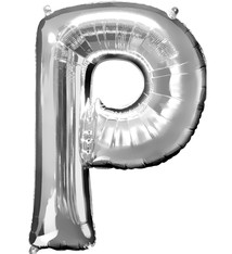 Letter "P" Mylar Balloon -32" Silver