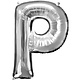 Letter "P" Mylar Balloon -32" Silver