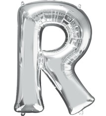 Letter "R" Mylar Balloon -32" Silver