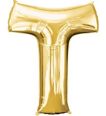 Letter "T" Mylar Balloon -32" Gold