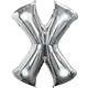 Letter "X" Mylar Balloon -32" Silver