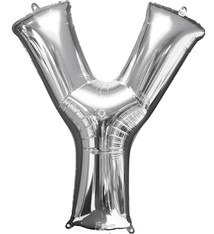 Letter "Y" Mylar Balloon -32" Silver