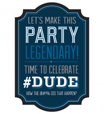 Happy Birthday Man Postcard Invite