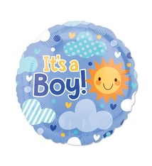 18" Mylar 'It's a Boy" Up in the Clouds - #264